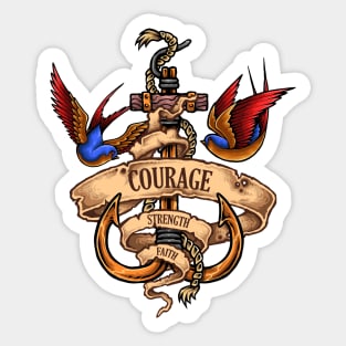 anchor tattoo Sticker